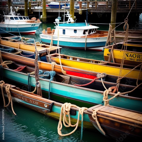 Wallpaper Mural A wharf full of boats. Torontodigital.ca