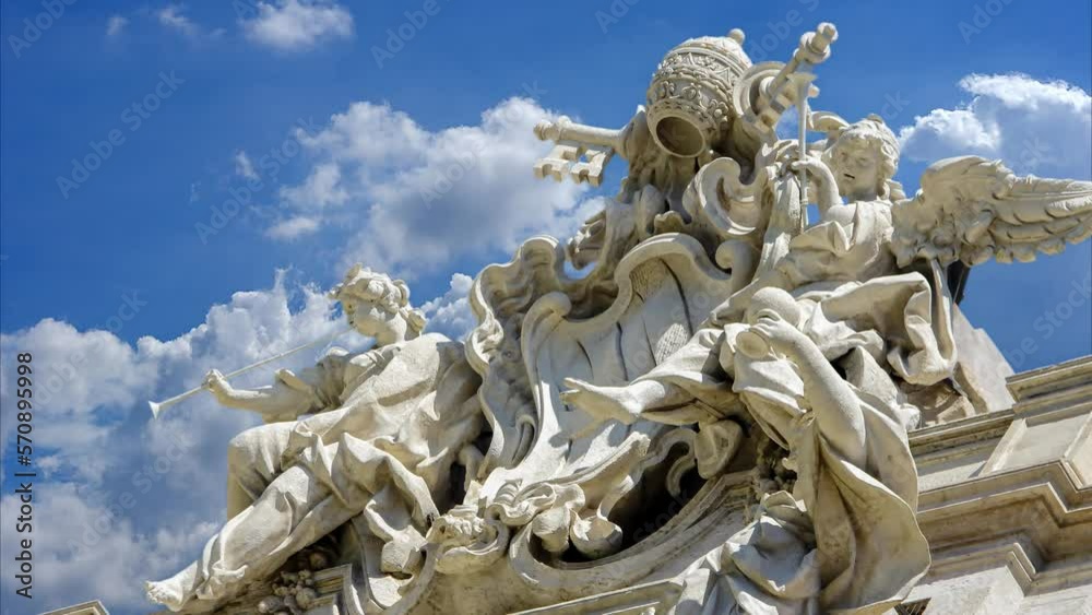 The statues of St. Peter's Square in Rome The statues of St. Peter's Square in Rome