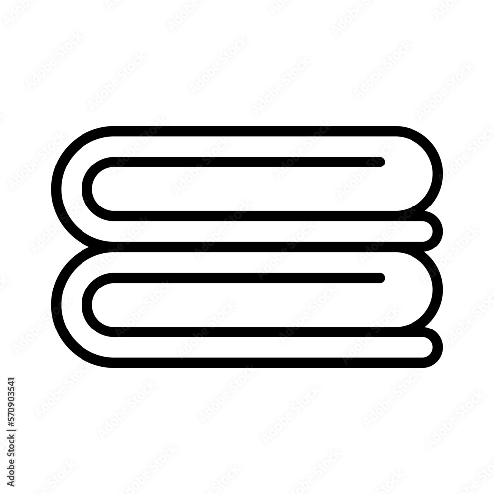 Hotel towel icon. Amenity. Vector. Hotel towel icon. Amenity. Vector.