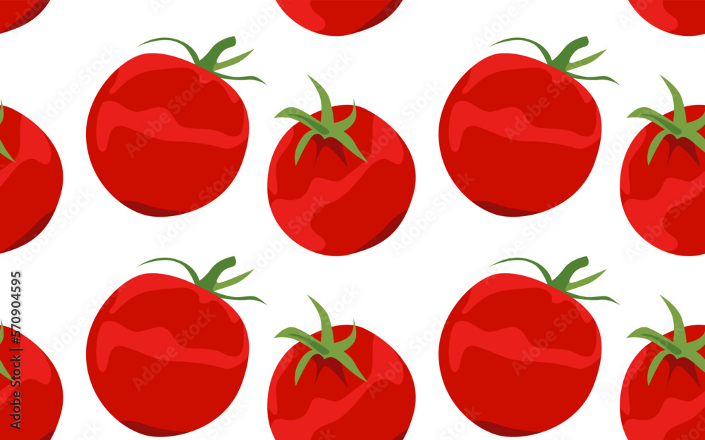 Whole tomatoes. Cherry tomatoes. Seamless vector pattern. Pattern of vegetables. Natural food. Whole tomatoes. Cherry tomatoes. Seamless vector pattern. Pattern of vegetables. Natural food.