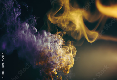 Fondo desenfocado humo efecto analógico, creado con IA generativa © Loktor