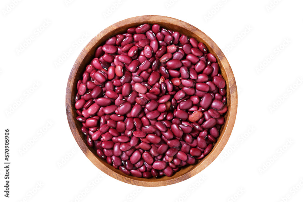 bowl of dry red beans isolated on transparent background, top view bowl of dry red beans isolated on transparent background, top view