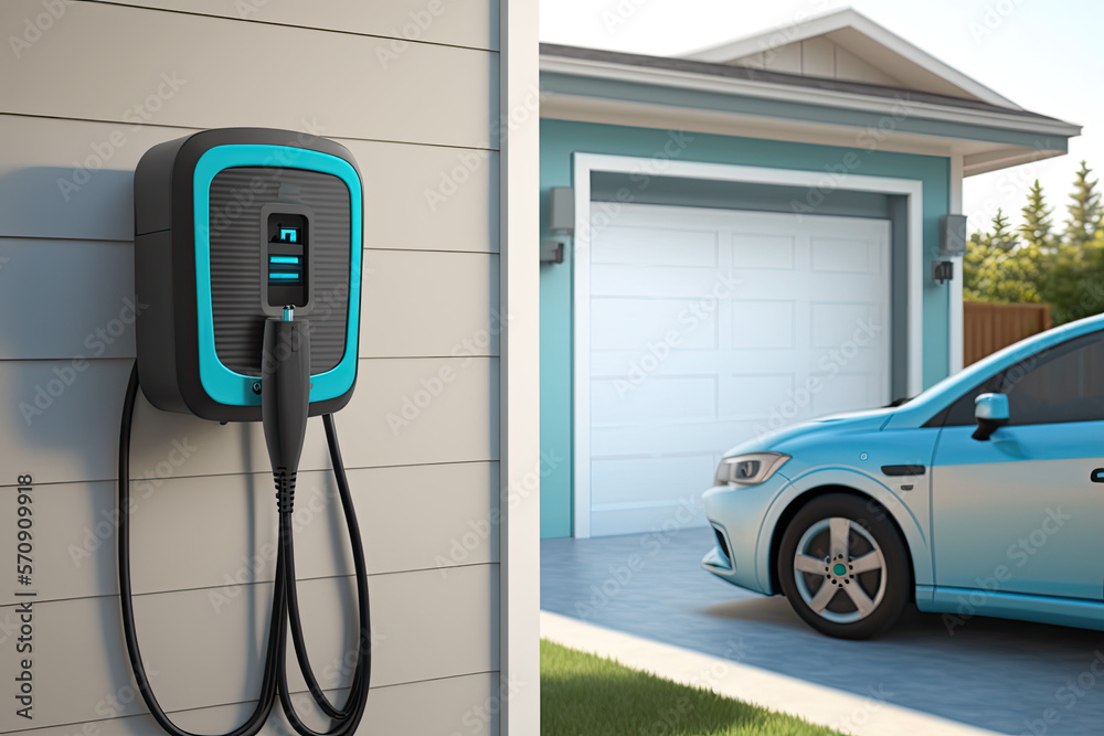 Focus progressive electric vehicle recharging at home charging station using clean and renewable energy