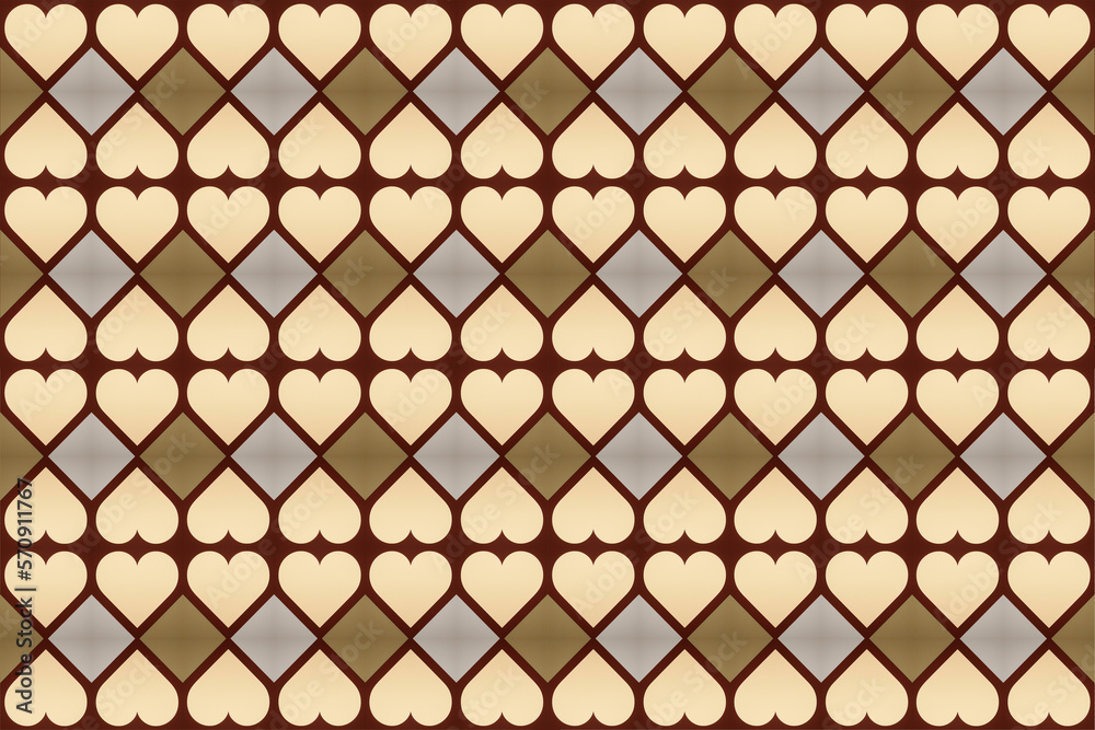 Fototapeta premium Serene Symmetry: A Calm and Cohesive Pattern Design