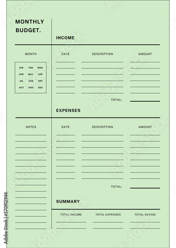 Monthly Budget 