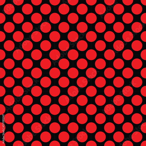 Seamless vector pattern dot circle illustrator balance dot circle cute vertical black and red color dot circle orange wallpaper.