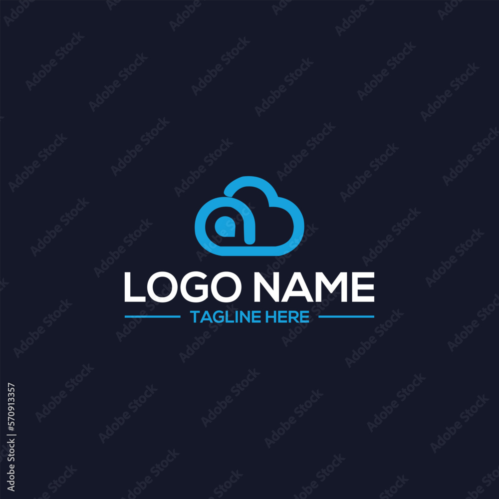 Minimal cloud logo icon design Minimal cloud logo icon design