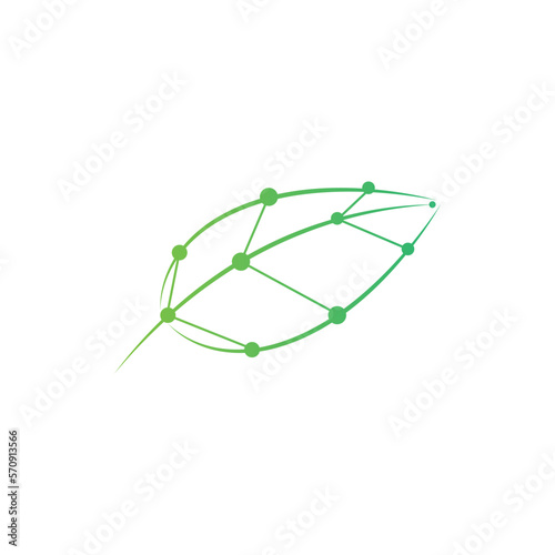 Biotech and nature icon logo vector © abdul