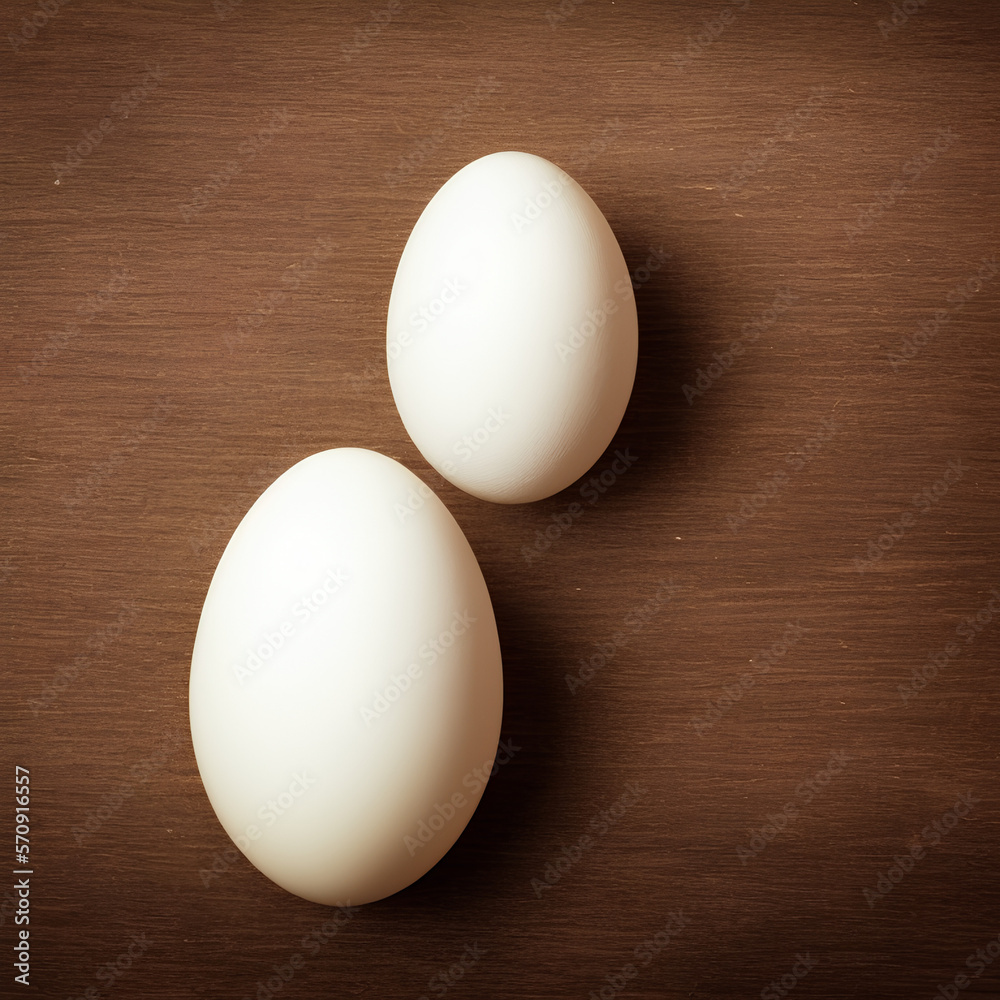 two eggs on a wooden background two eggs on a wooden background