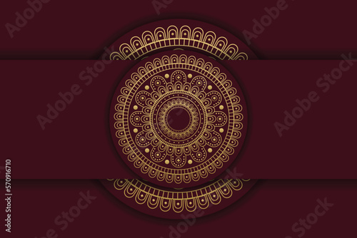 Vector luxury islamic background with mandala