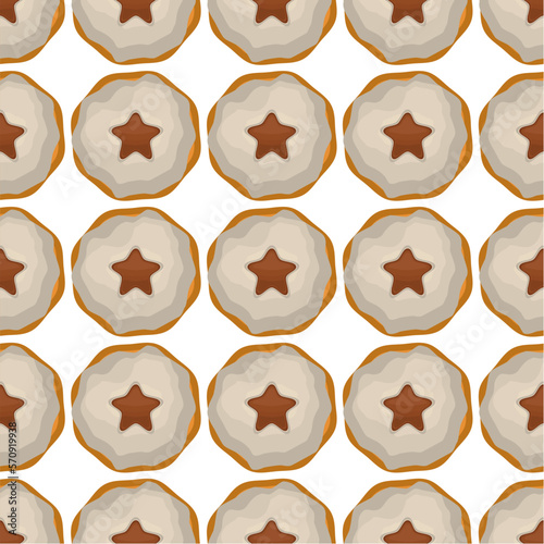 Pattern homemade cookie different taste in pastry biscuit