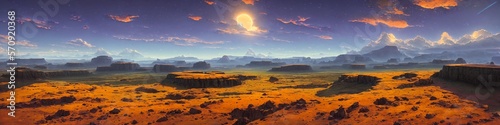 Alien  background  canyon  landscape  terrain   16k  4k  8k  long  AI.