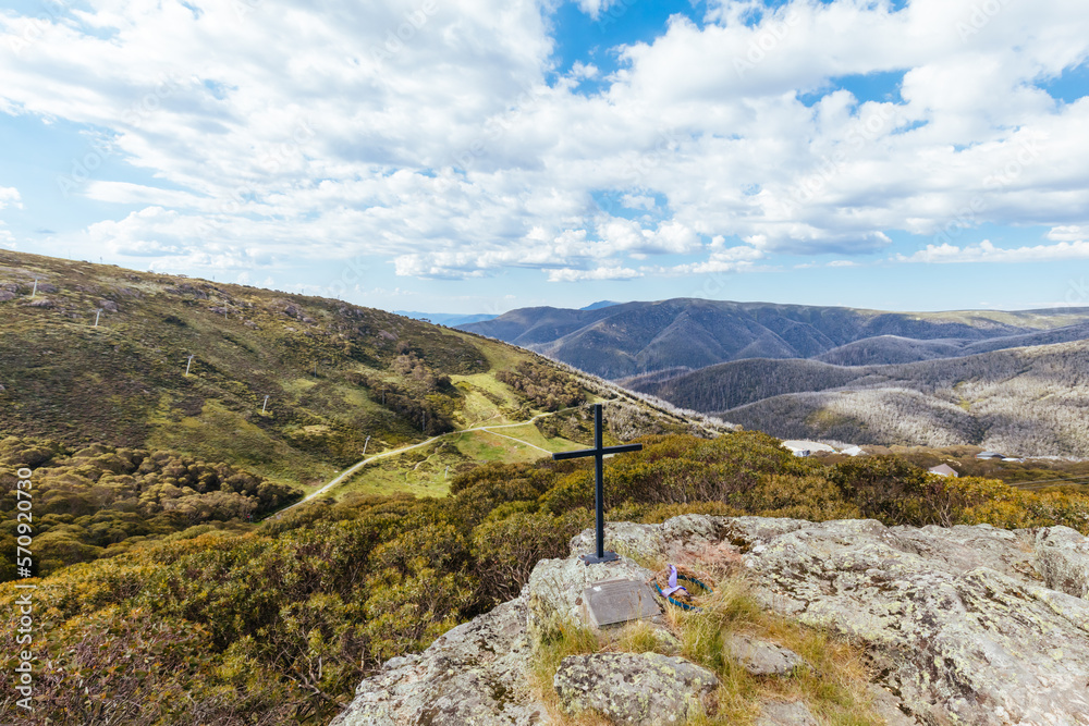 Fototapeta premium Falls Creek Village in Summer in Australia