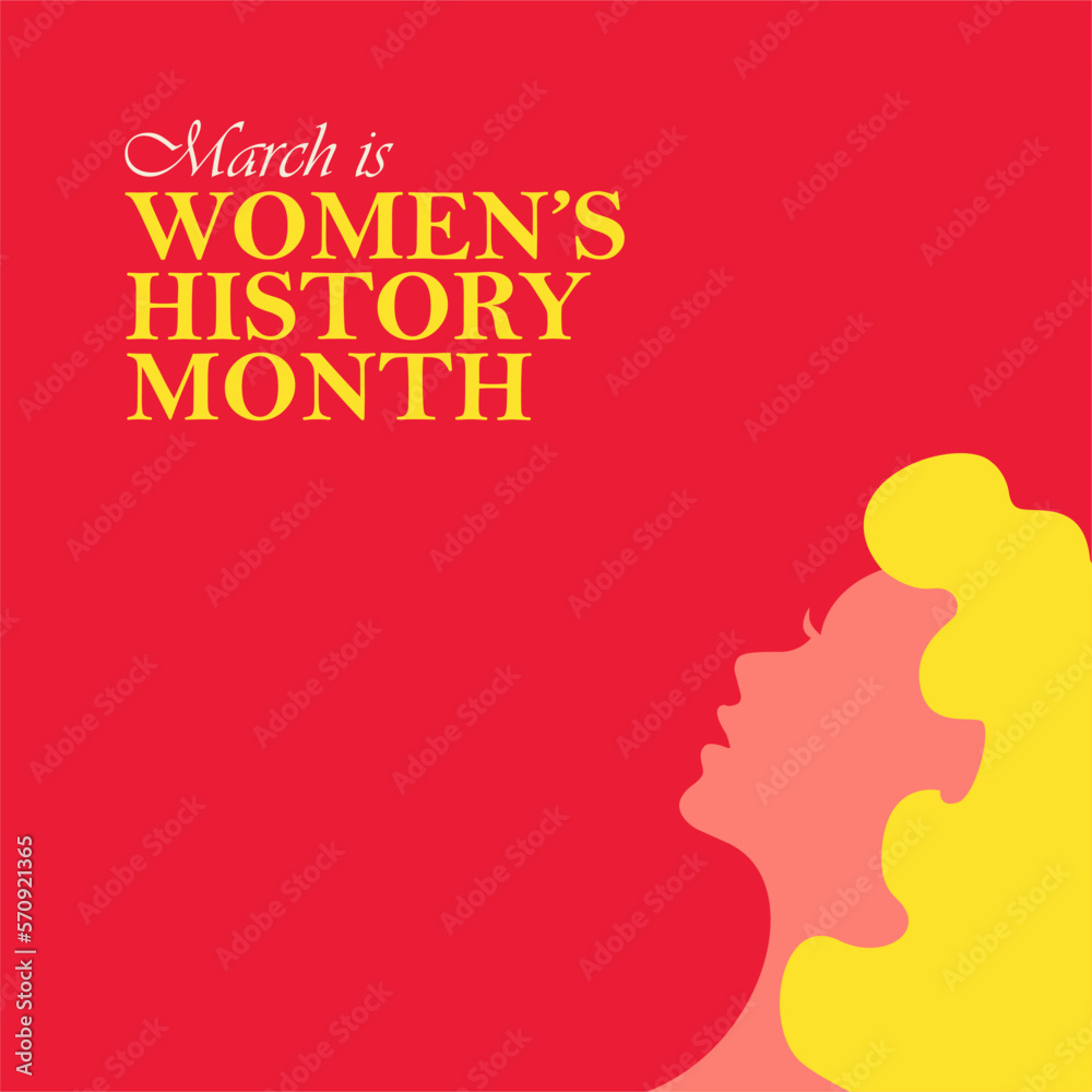 womens history month poster template