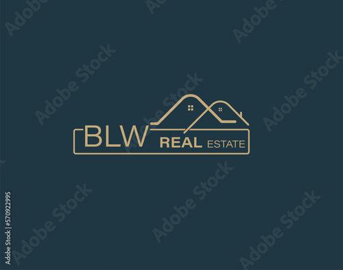 BLW Real Estate and Consultants Logo Design Vectors images. Luxury Real Estate Logo Design