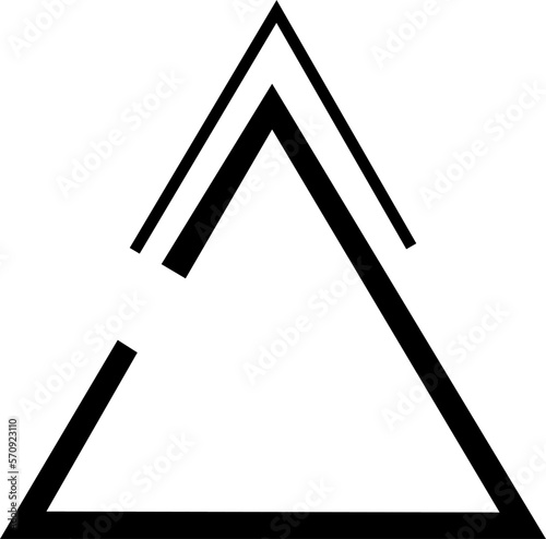 A Black Unclosed delta symbol. It symbolizes c change. It reminds us that life is in constant motion, that new opportunities will present themselves