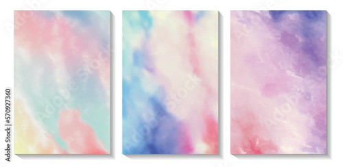 Abstract multicolored watercolor background design
