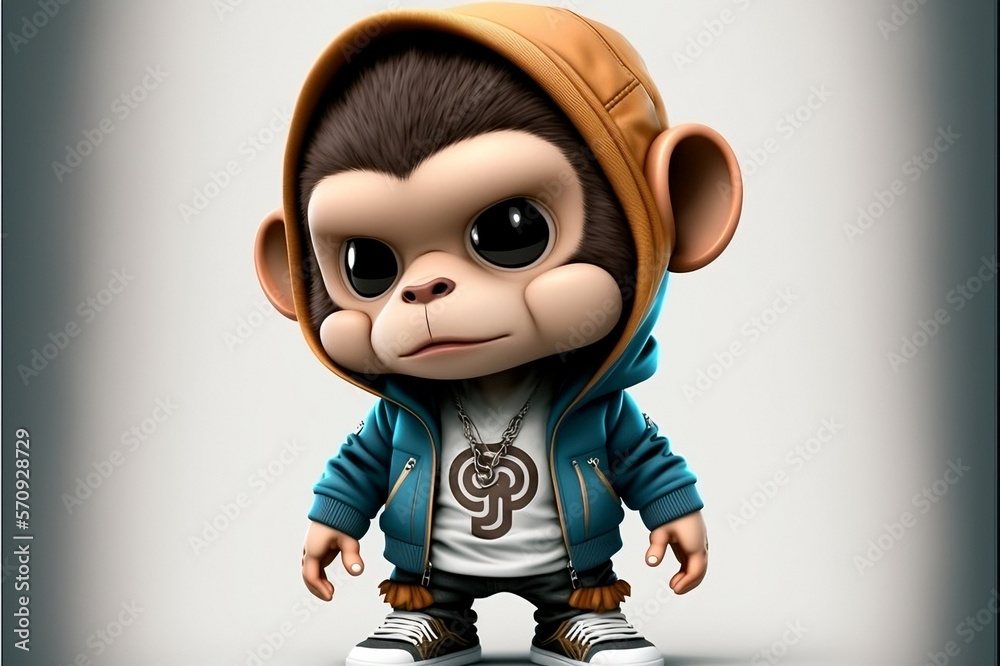 Mascot Character Monkey Mascot Character Monkey