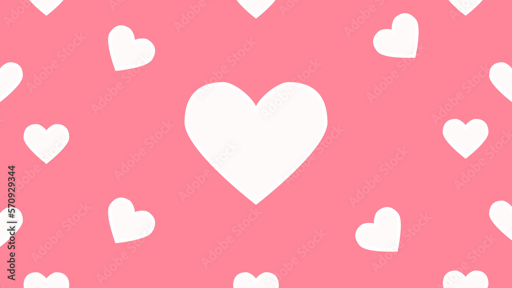 cute valentines heart background