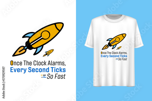 Alarm clock t-shirt design, Typography t-shirt design, Good morning quote t-shirt design.