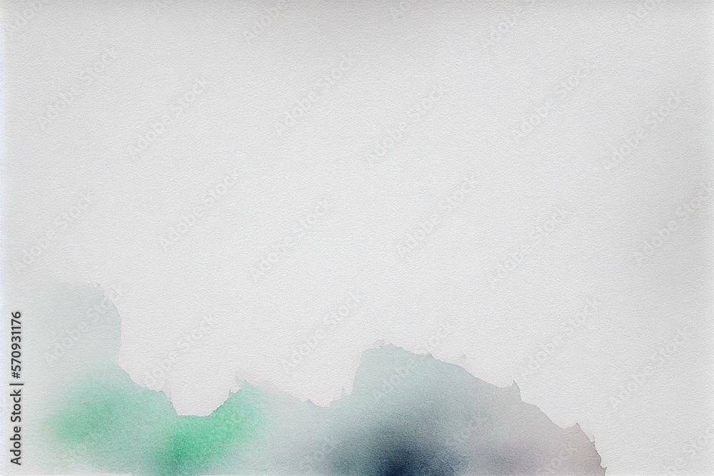  Beautiful and simple background of white, watercolor style AI Generated