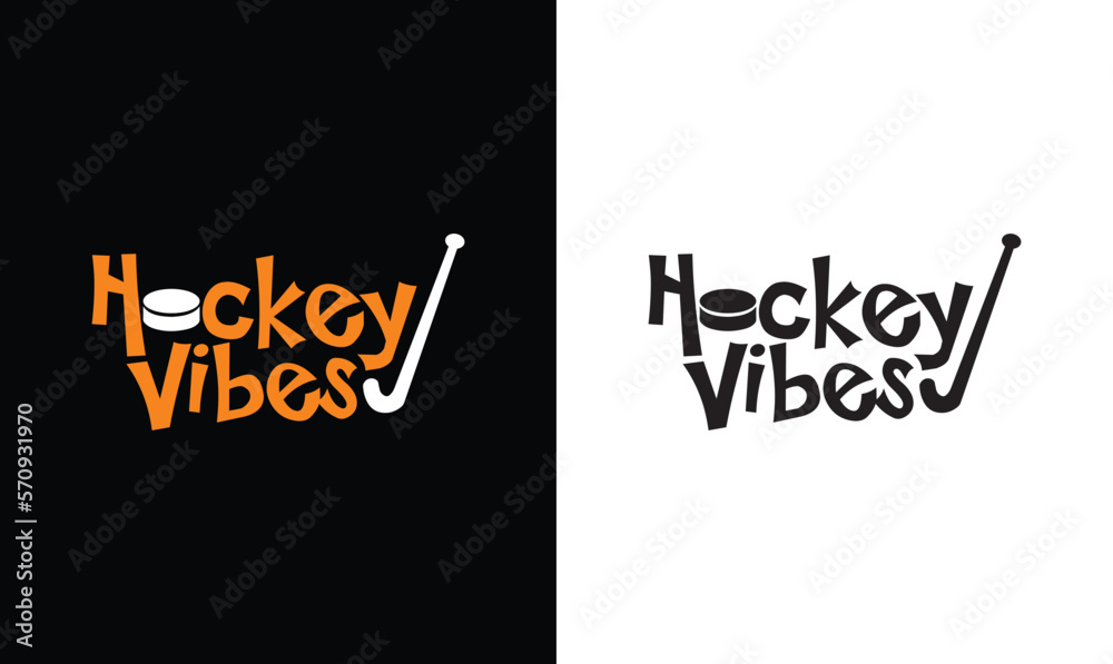 Hockey Vibes T shirt design, typography Hockey Vibes T shirt design, typography
