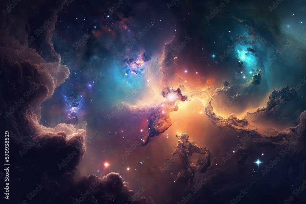 Obraz premium Space background.