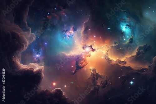 Space background.