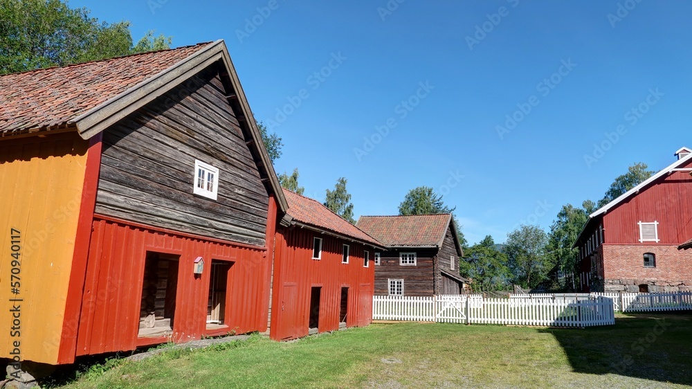 maison ancienne en Norvège, Scandinavie maison ancienne en Norvège, Scandinavie