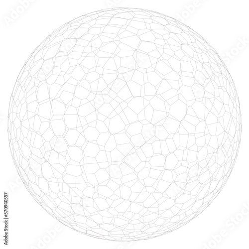 3d sphere with globe