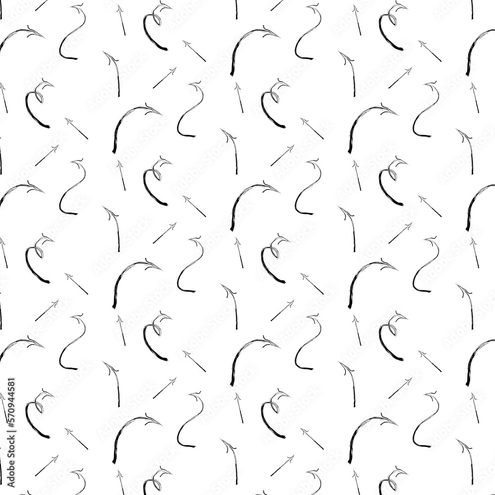 Background pattern with black arrows drawn in grunge style.