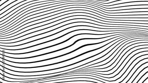 Abstract white black color lines wave pattern texture background. Use for graphic design about fashion cosmetic summer holiday business concept. © Mama pig