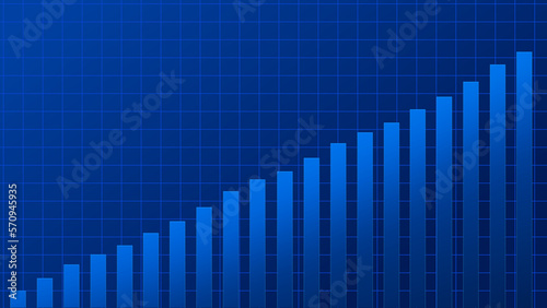 Abstract graph chart of stock market trade background.