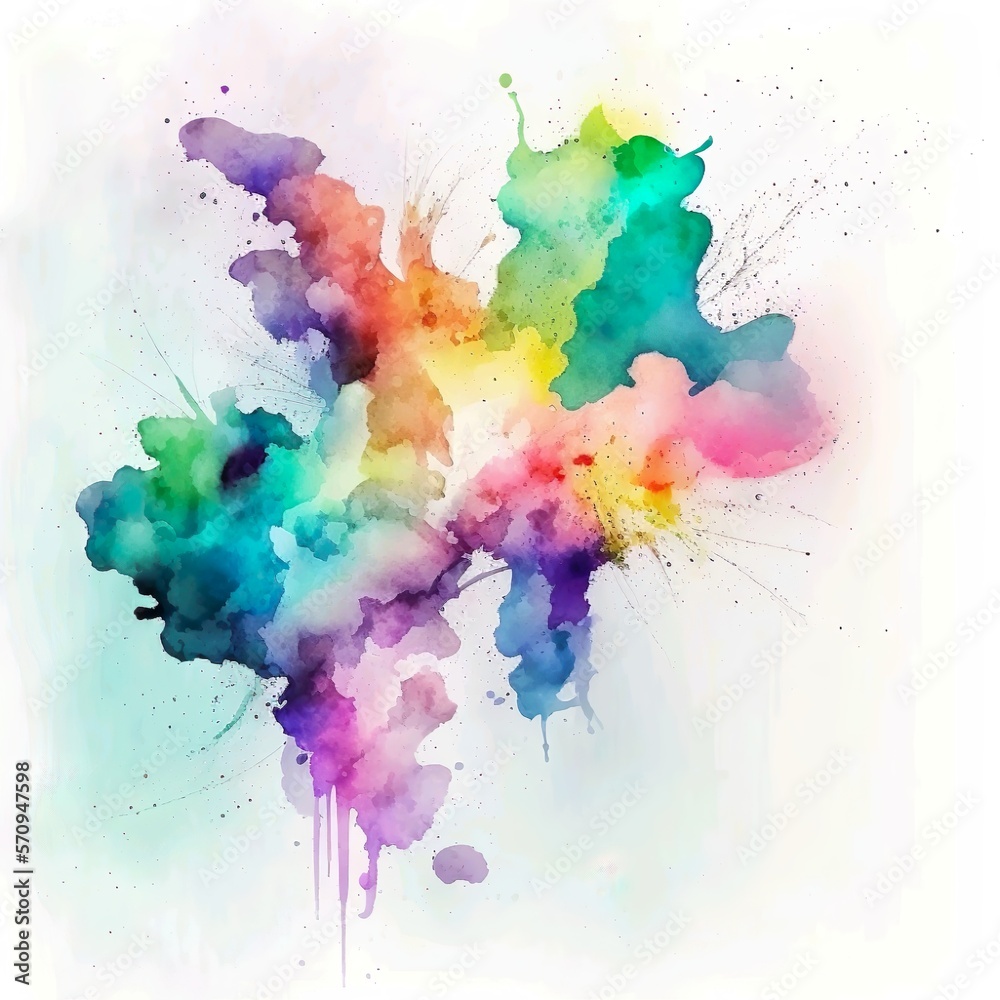 Bright Paint Splatter Background