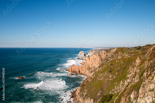 Seascape with cliffs at the edge of Europe