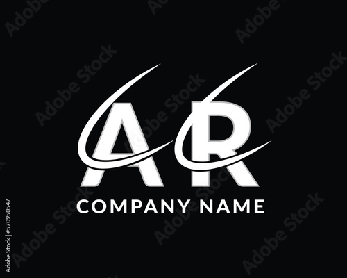 AR Letter’s logo icon design template elements