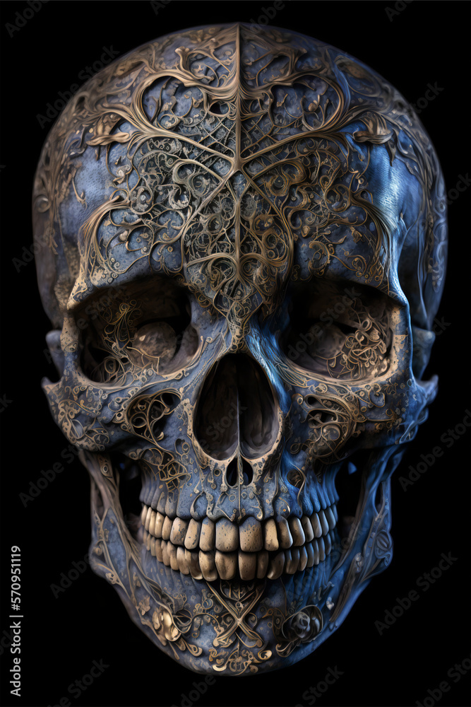 Sugar Skull Gothic Dark Romance Skull Art | Digital Art | AI Generated
Sugar Skull Gothic Dark Romance Skull Art | Digital Art | AI Generated