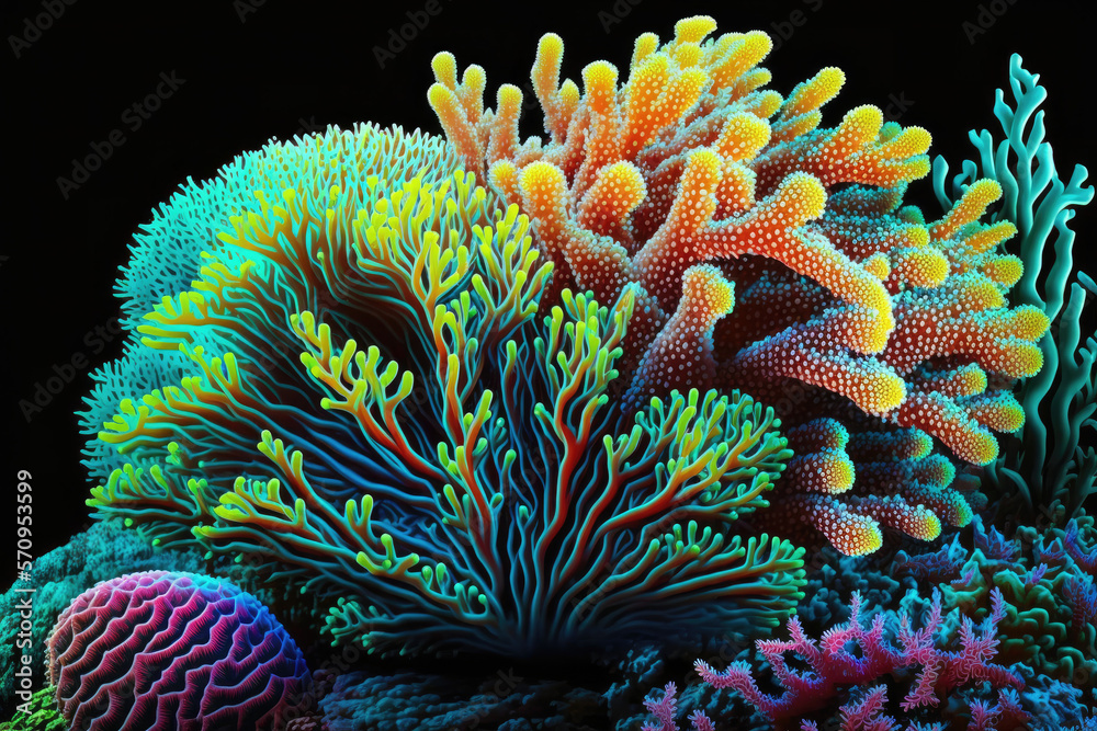 Wallpaper, background, theme, desktop, desktop, wall ornament, painting, biome of colorful coral Wallpaper, background, theme, desktop, desktop, wall ornament, painting, biome of colorful coral