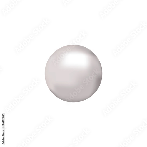 vector illustration of a 3d pearl.