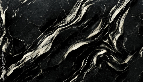 Marble stone cracked texture. Distressed rock. Dark black white curve veins dust scratches weathered surface art illustration abstract background.