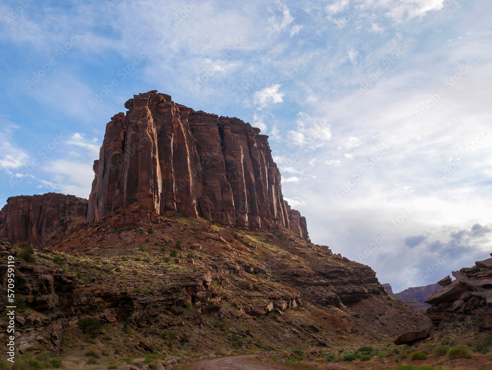 Red rock formations near arches national park