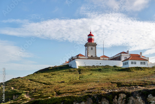 Cabo Da Roca lighthouse in Sintra Mountain Range in Portgual
