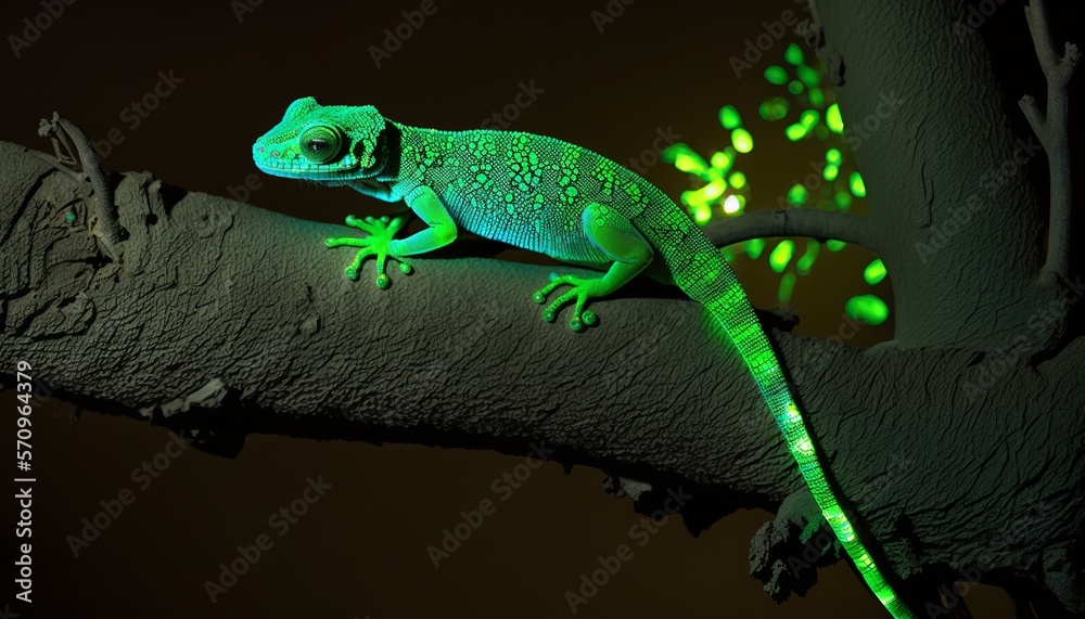 Fototapeta premium bioluminescent animal