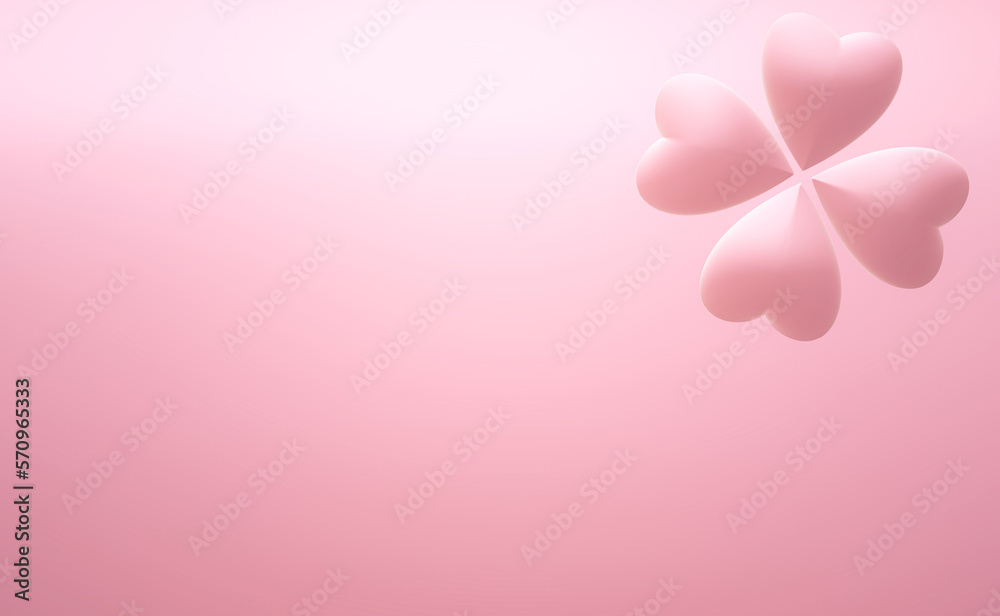 pink heart flower pink background for love day valentine illustration design