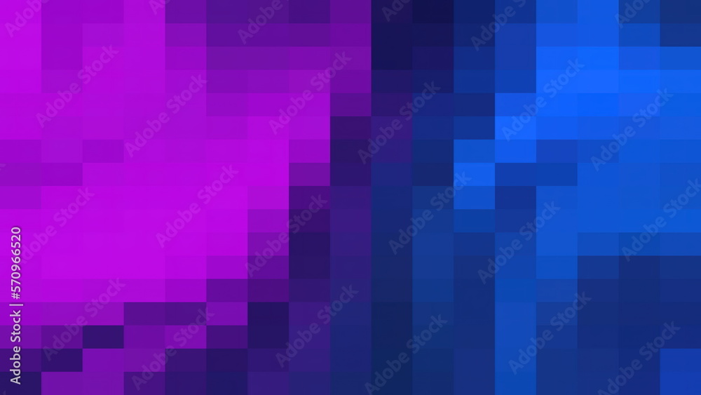 Square type purple and blue abstract background