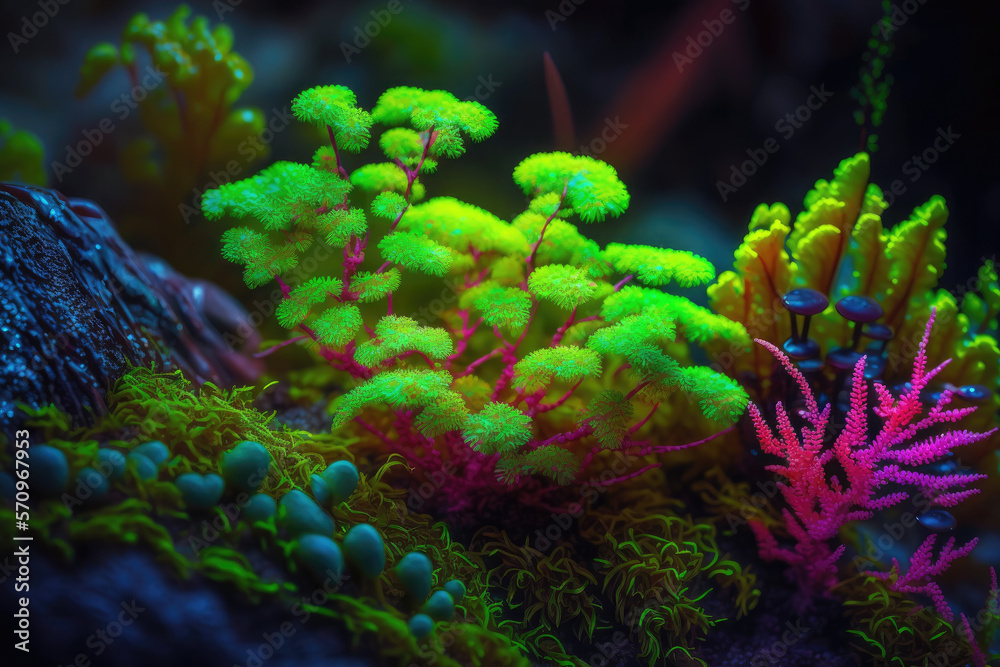Obraz premium Wallpaper, desktop, background, backdrop, theme, biome of colorful moss - other series
