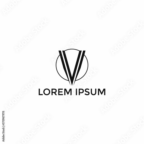 Free Download ILLUSTRATION LETTER V GEOMETRIC LOGO ICON TEMPLATE DESIGN SIMPLE VECTOR GOOD FOR APPS, BRAND  - GFXLoad
