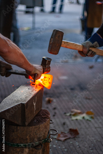 blacksmith at work
