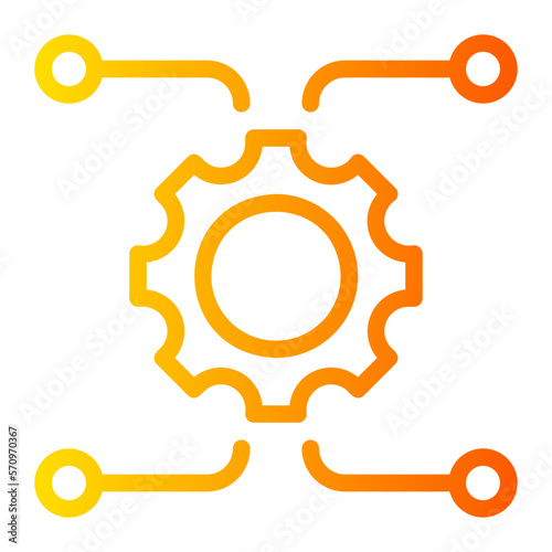 microservices gradient icon