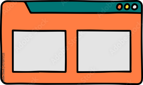 Media Browser User Interface Vector